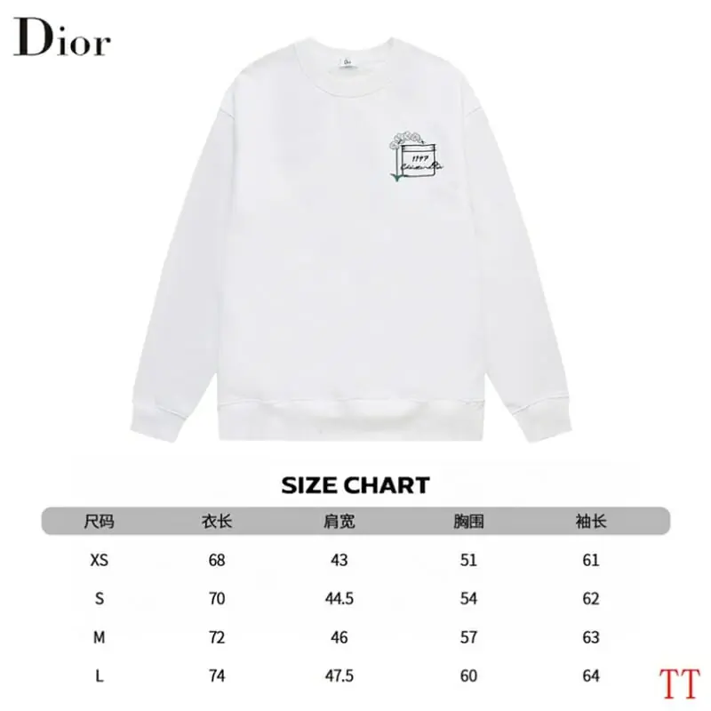 christian dior sweatshirt manches longues pour unisexe s_126b6aa3